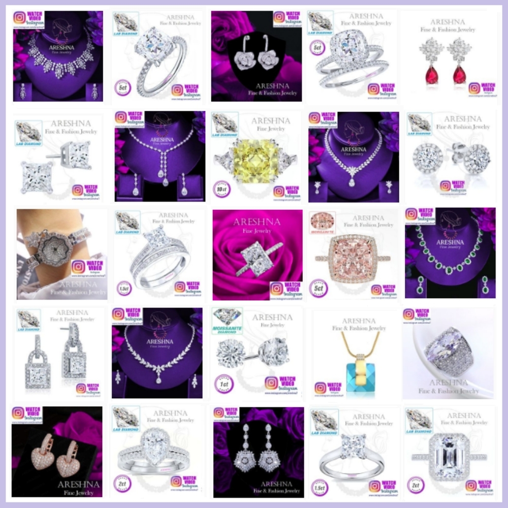 Magestic Diamond Bridal Jewelry Set Necklace and Earrings - Picture 11 of 11